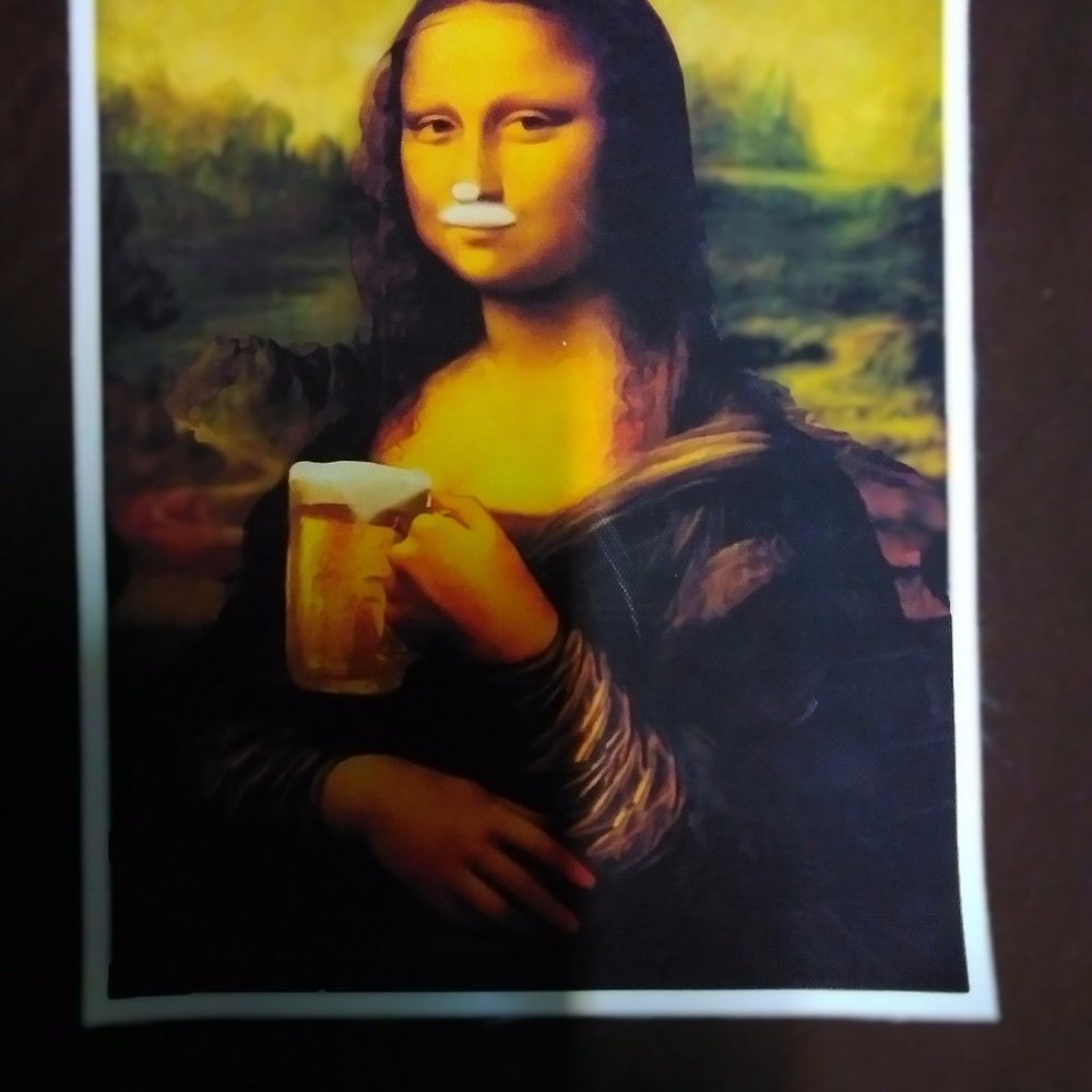 Mona Liza versus beer